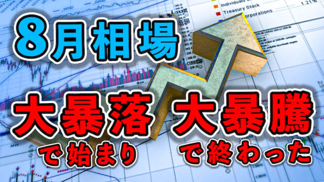 【FX為替相場見通し】大暴落と大暴騰月は激動の相場となった！