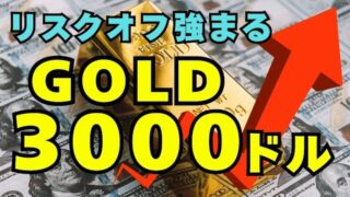 【FX為替相場見通し】遂にGOLD「3000ドル」を突破!!