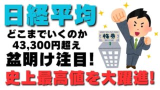 【FX為替相場見通し】どこまで行くのか!?日経平均の上昇が止まらない！