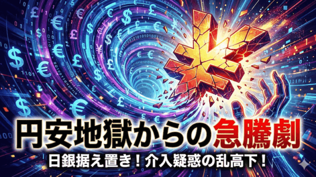 【FX為替相場見通し】ドル円159円からの急落劇、その真相は？追撃の日米協調介入か!?