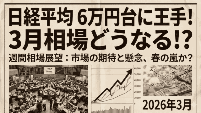【FX為替相場見通し】3月は日経6万円台必至!?　円安も必至か!?