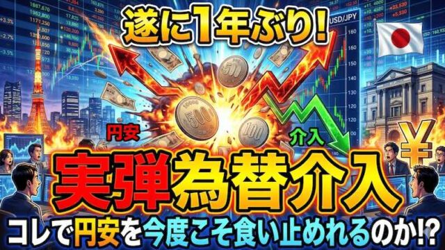 【FX為替相場見通し】ついに来た「実弾為替介入」、円安を食い止められるのか?!