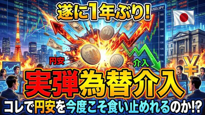 【FX為替相場見通し】ついに来た「実弾為替介入」、円安を食い止められるのか?!