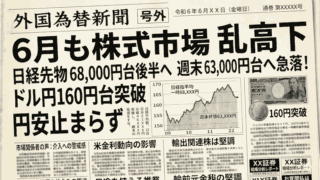 【FX為替相場見通し】円安止まらず160円台！強いスタートを切った株式市場も週末に大きく崩れる