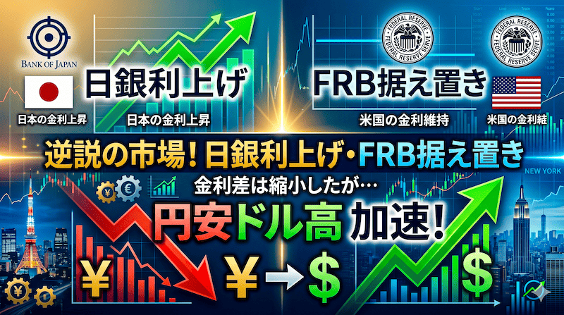 【FX為替相場見通し】日米金利差が縮小しても円安ドル高は止まらない！