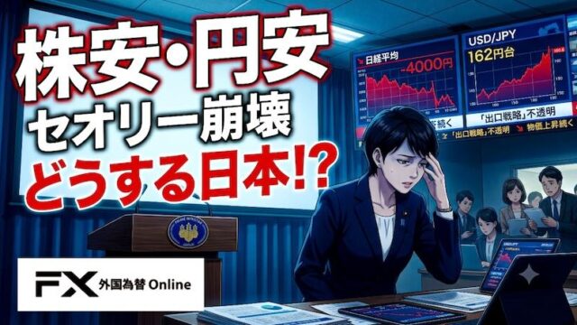 【FX為替相場見通し】株安でも円安は止まらず！このタイミングでとった日銀のヤバすぎる行動とは？